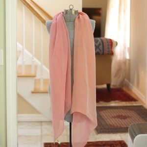 CORNICI Peach and Pink Silk Scarf